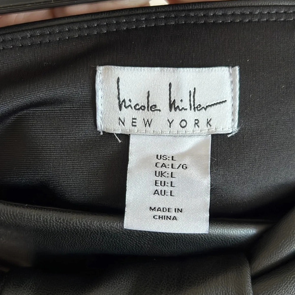 Nicole Miller Faux Leather Pants - Picture 10 of 11